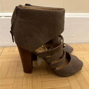 Splendid Brown‎ Open Toe Heels size 7M
